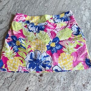 Rafaella Tropical Floral Pineapple Skort